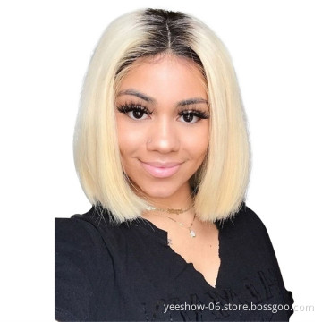 Ombre 613 bob unprocessed wholesale price protein price of cheap wigs lace front human brazilian hair treatment